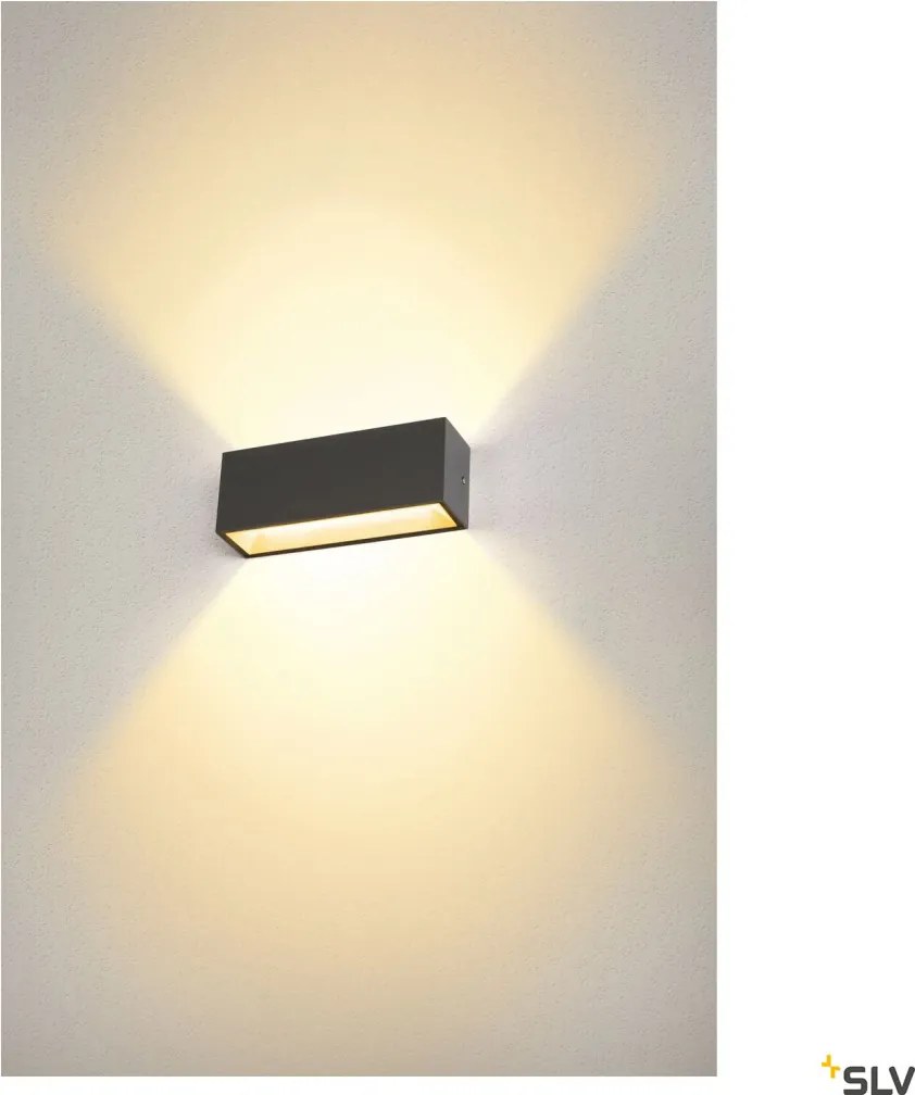 SLV 1005155 SITRA Modern Kültéri Fali Lámpa Antracit LED IP44