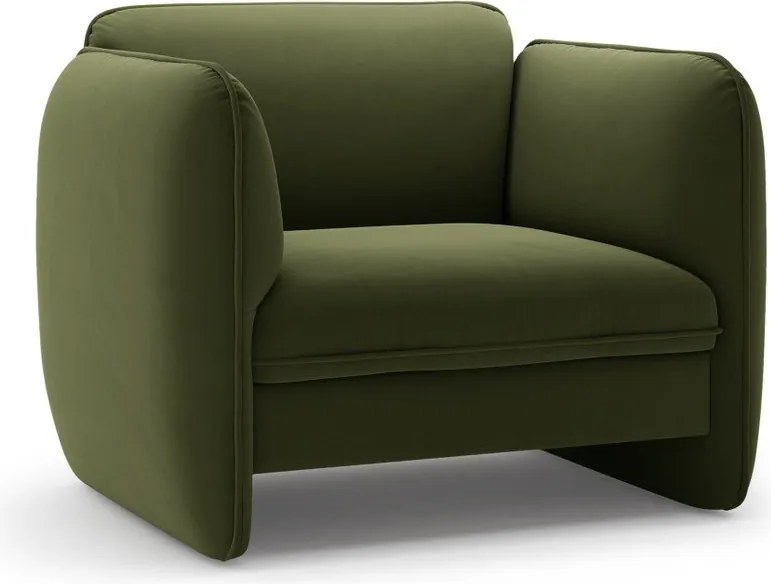 Zöld bársony fotel Georgia – Micadoni