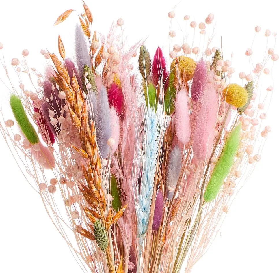 FLOWER MARKET szárított virágcsokor, színes 38 cm