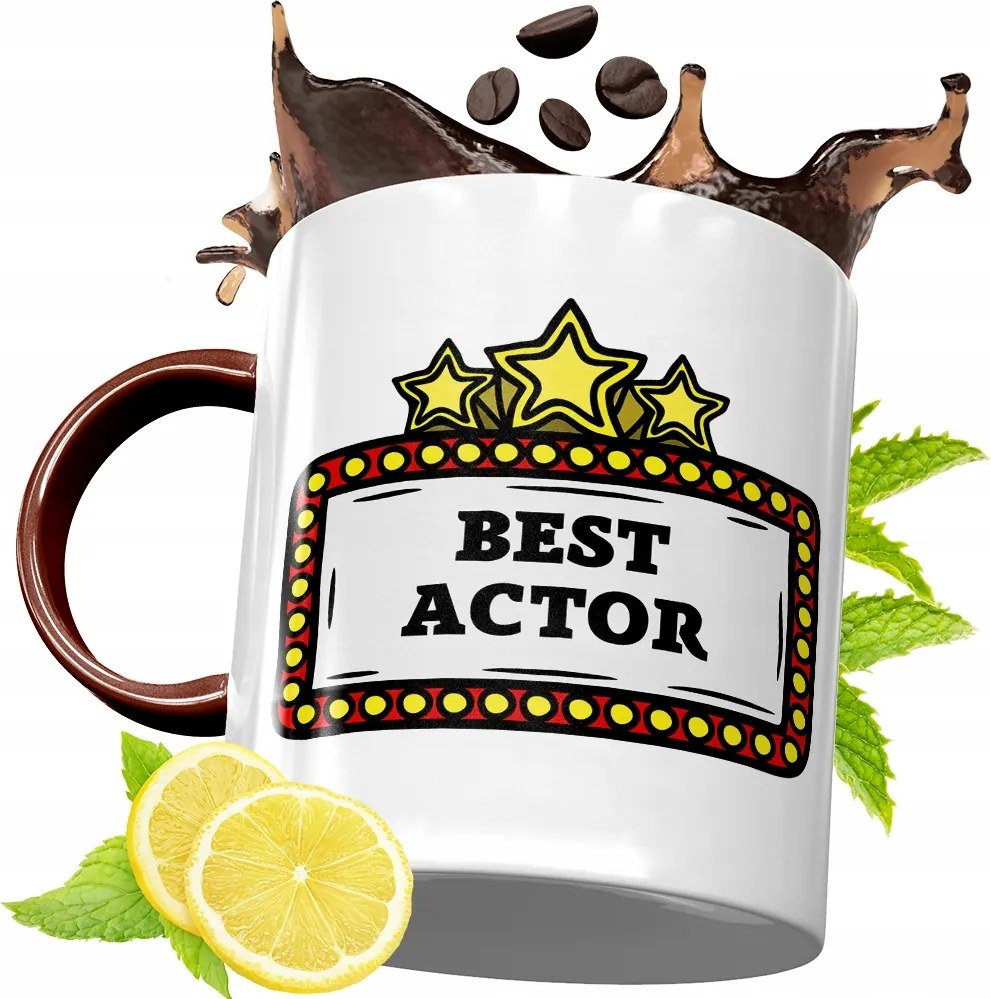 Bordó Bögre Színésznek Születésnapra Ajándék fényképes nyomtatással