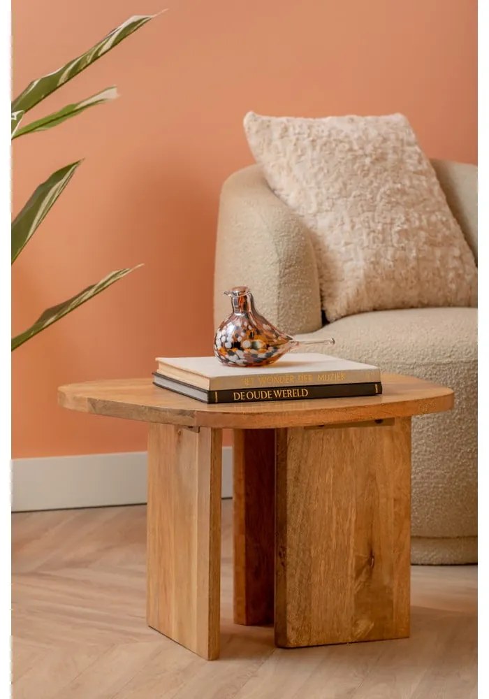 Mangófa tárolóasztal 40x60,5 cm Organic – Leitmotiv