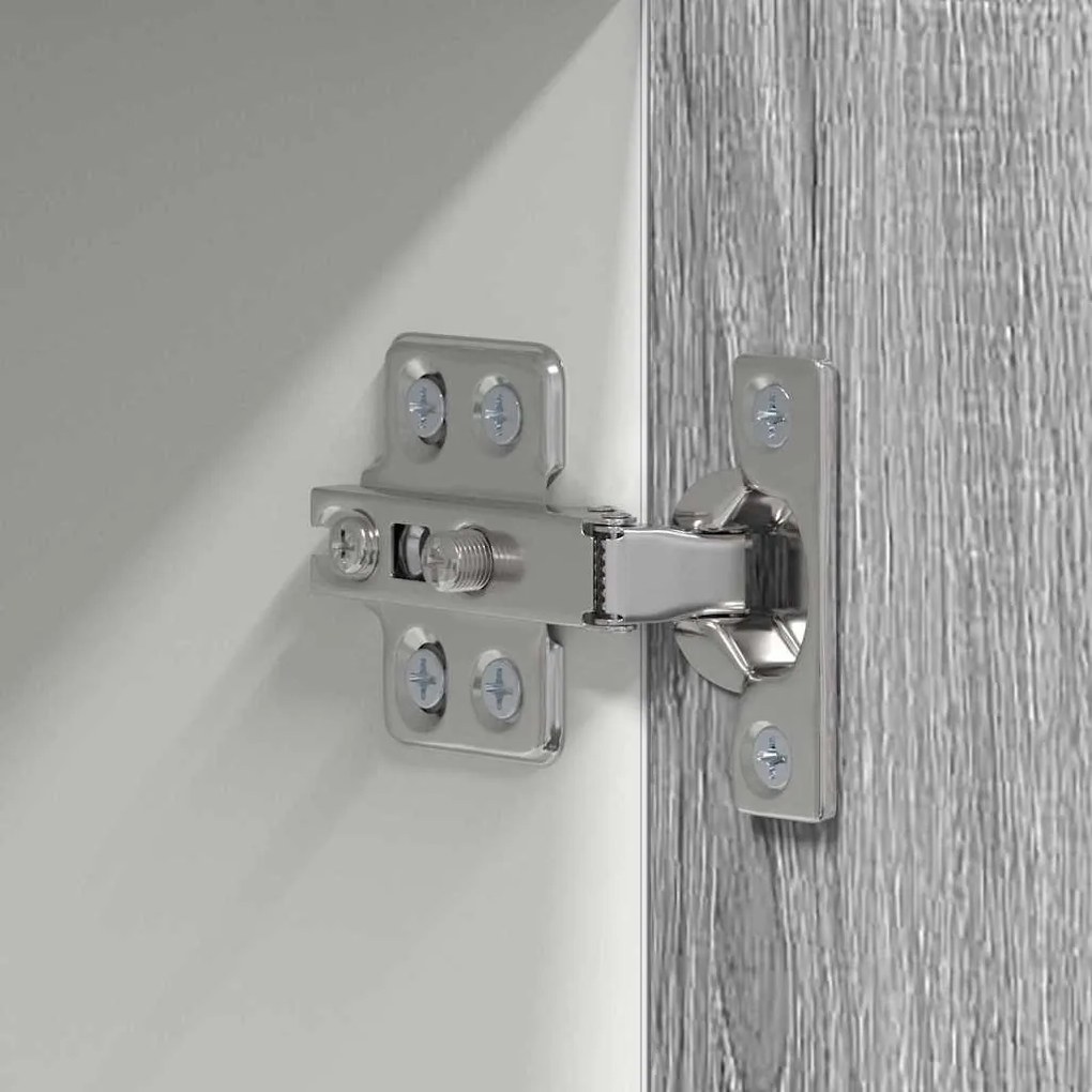 Függő szekrény Riga Szürke Sonoma és fehér 50 x 31 x 100 cm