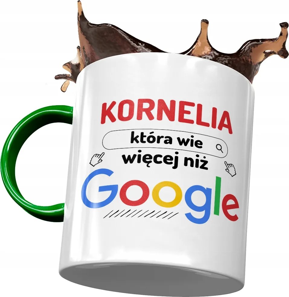 Zöld Bögre Kornélia Barátnőknek Ajándék Nyomtatott Fotóval