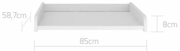 RATATA / LUMI fehér pelenkázóasztal