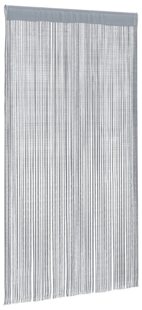 2 db világosszürke zsinórfüggöny 140 x 250 cm