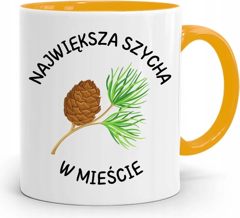 Sárga Vicces Bögre Vicces Legnagyobb Nagyágyú nyomott mintával