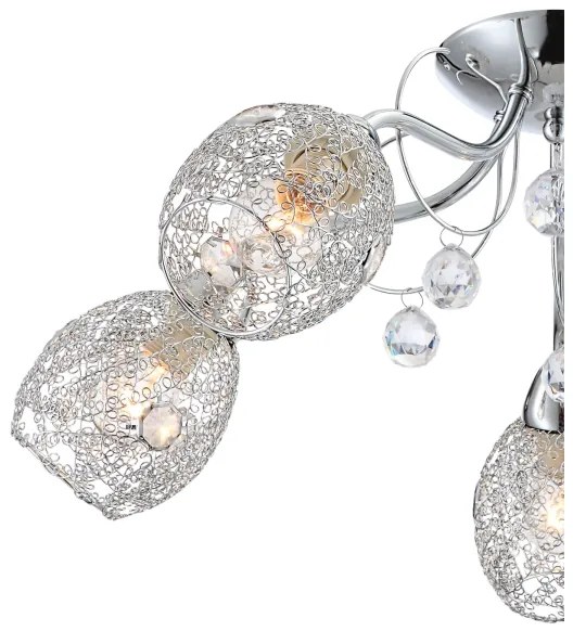 Globo 56689-5 - Felületre szerelhető csillár KORDULA 5xE14/40W/230V