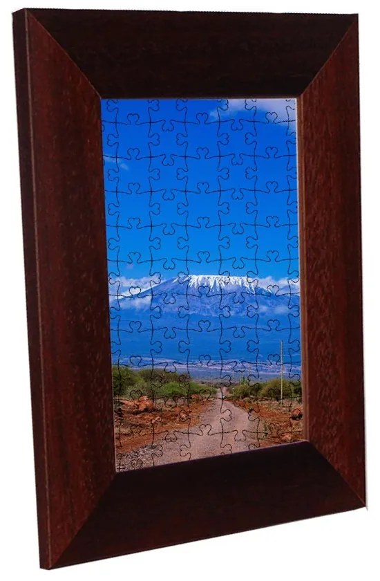 Nairobi puzzle képkeret sötétbarna