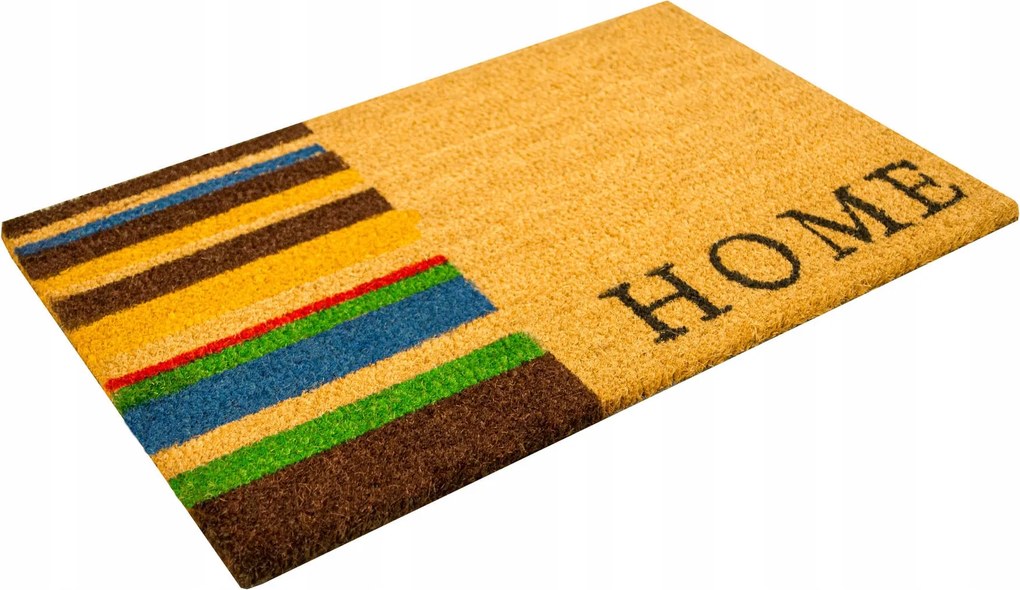 40x60 cm Kókusz Lábtörlő Színes Csíkokkal