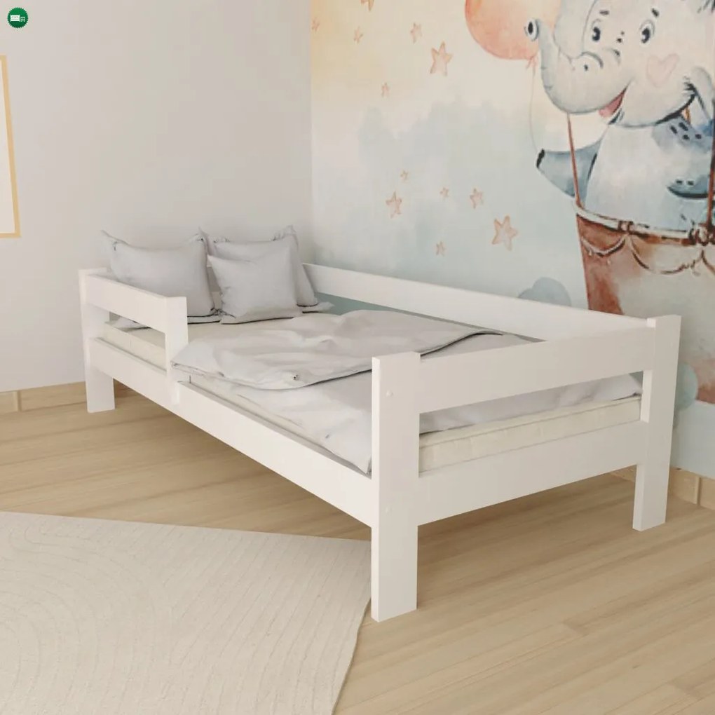 Ala fenyő gyerekágy fehér 80x160 + habmatrac