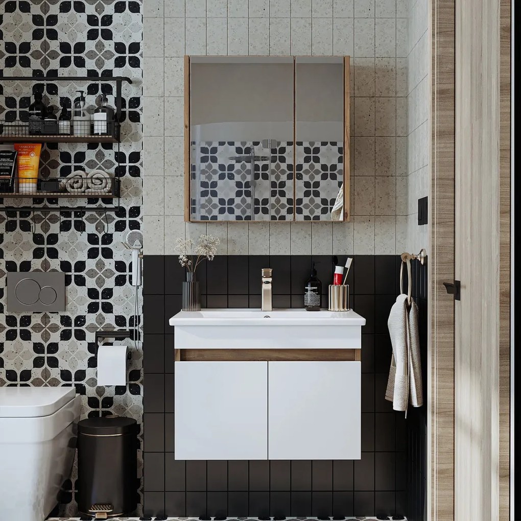 Mosdószekrény, 60 cm – TR283VLN1436
