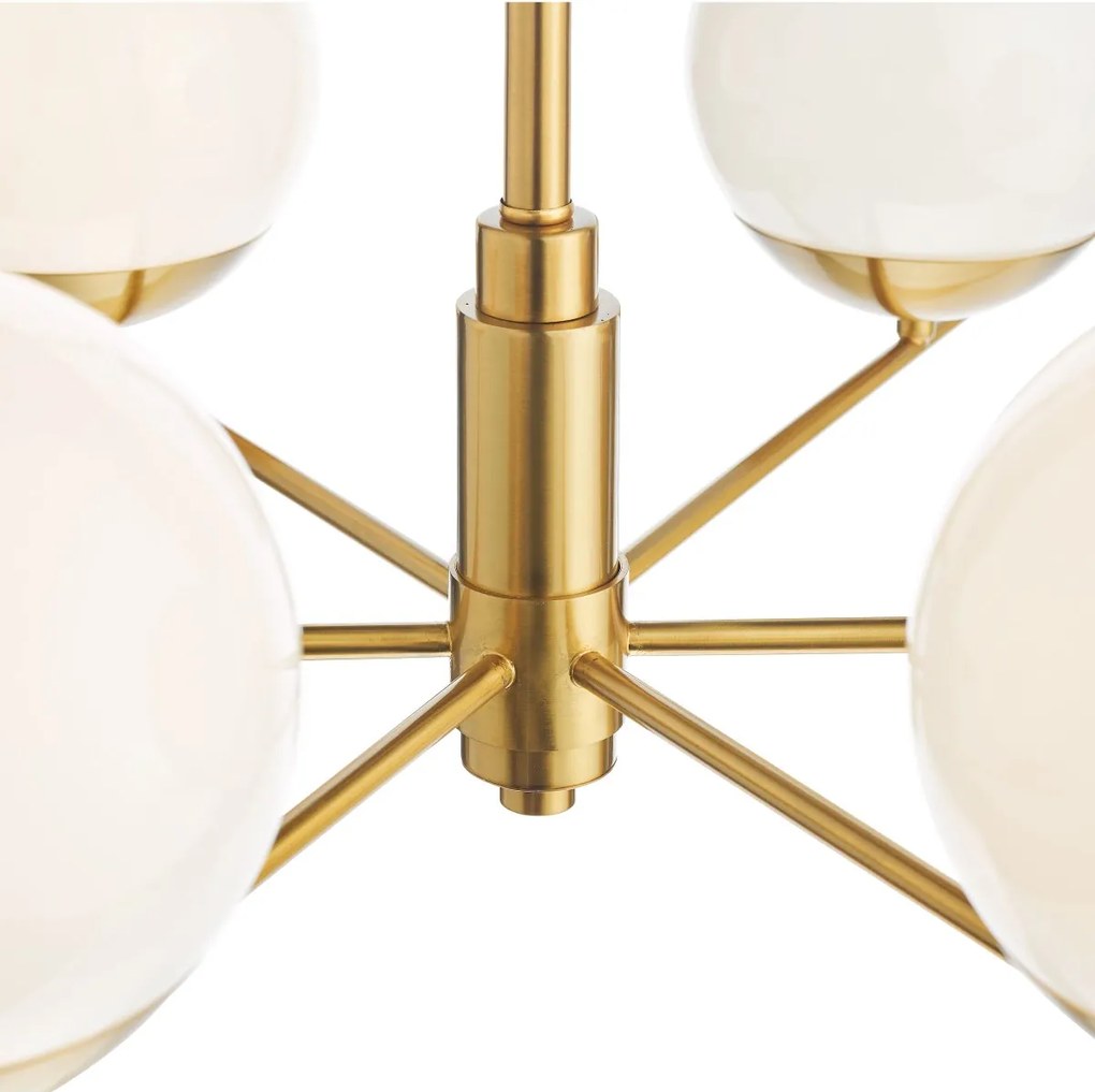 Dar Lighting glamour modern csillár bombazine fehér sárgaréz darbom0635