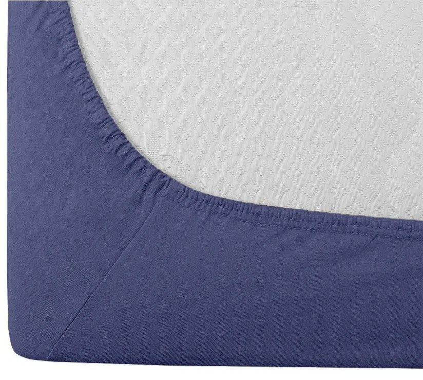 Jersey lepedő tengerészkék 90 x 200 cm