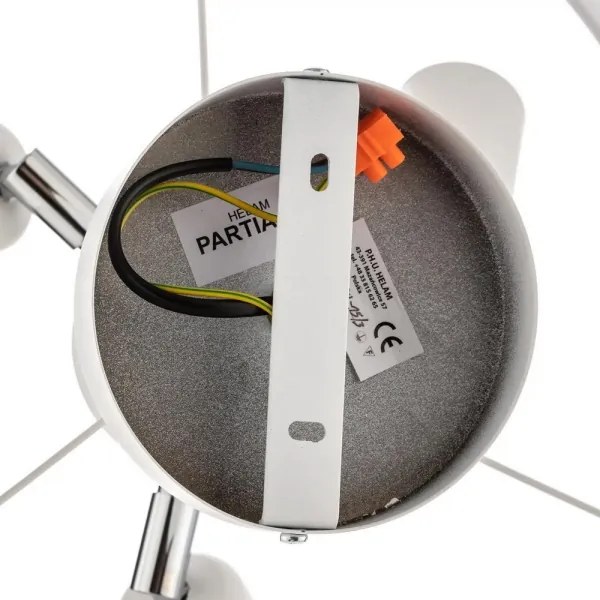 Csillár rúdon HELEN 3xE27/15W/230V fehér/arany