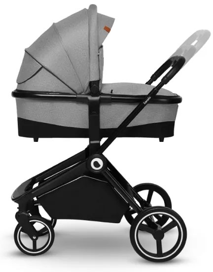 Lionelo - MIKA 2 az 1-ben kombinált babakocsi Grey Stone