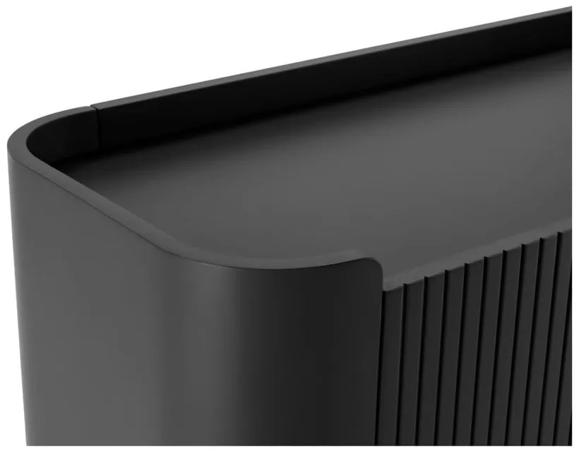 Fekete komód 200x80x40 cm Willa – MOME