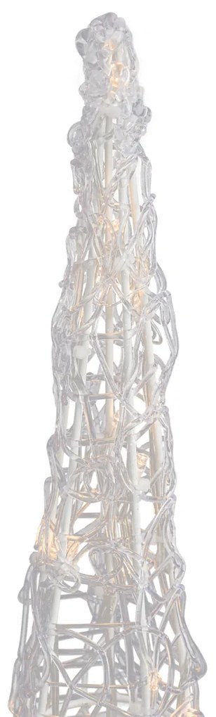 Karácsonyfa átlátszó 60cm LED-del IP44 - Coni