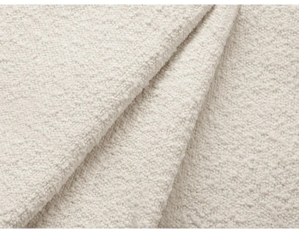 Bézs buklé kinyitható tárolóhelyes sarokkanapé (jobb oldali-heverő résszel) Kyoto – Cosmopolitan Design