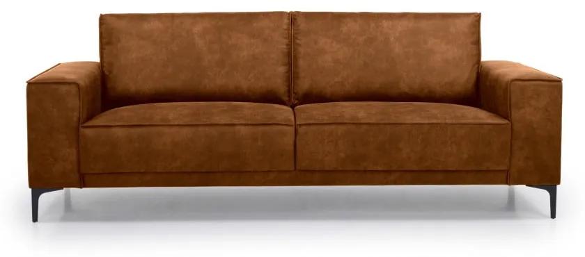 Copenhagen világosbarna műbőr kanapé, 224 cm - Scandic