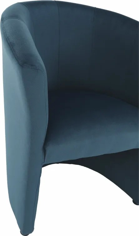 Klub fotel, kék anyag, CUBA