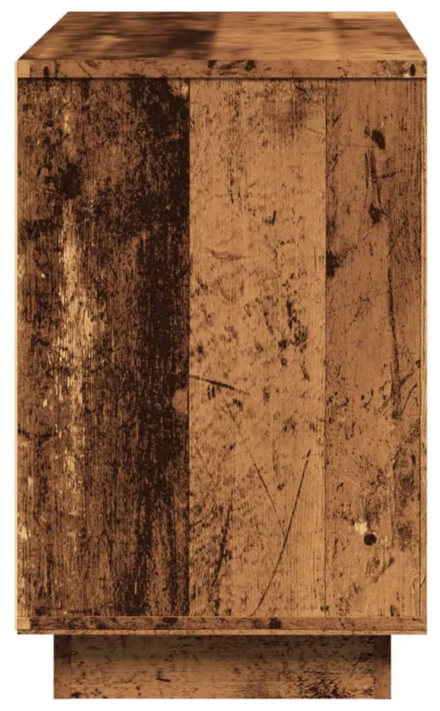 antik fa színű szerelt fa tálalószekrény 102 x 35 x 55 cm