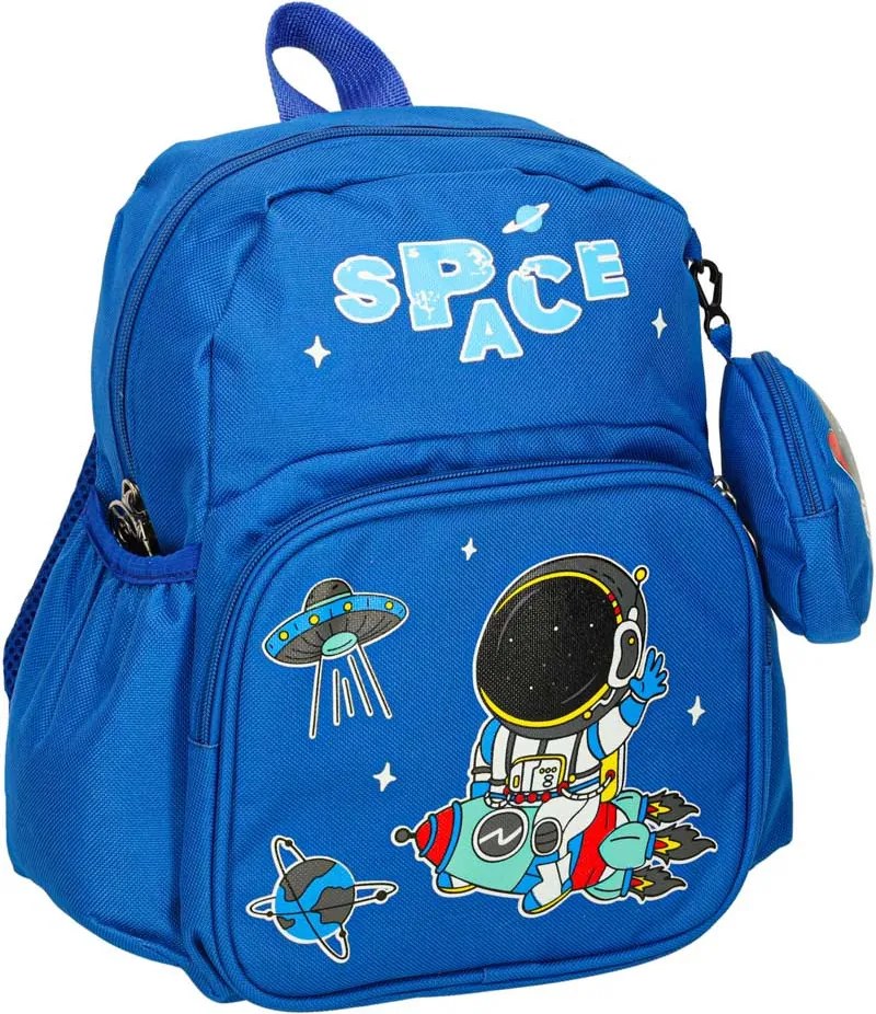 Óvodai iskolai hátizsák gyermek űrhajós 30x14x23cm
