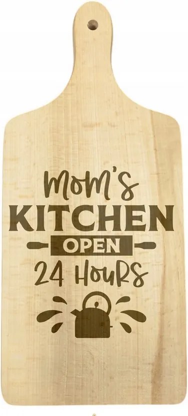 Vágódeszka Ajándék Konyha Anya Nyitott 24/7