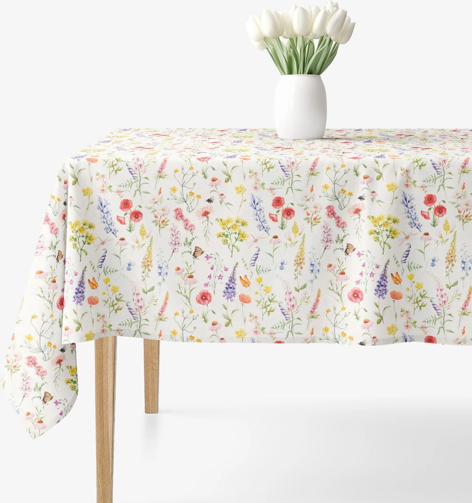 Goldea szögletes terítő valencia - virágzó mező 80 x 80 cm