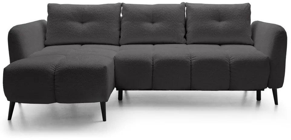 Sarokkanapé Odysea (B) (szürke + fekete) . 1100430