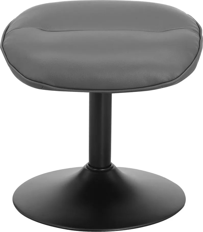 Szürke bőrutánzat relaxációs fotel lábtartóval Istad – Støraa