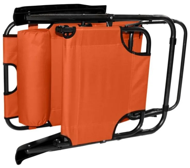 DIVERO Kerti összecsukható nyugágy orange