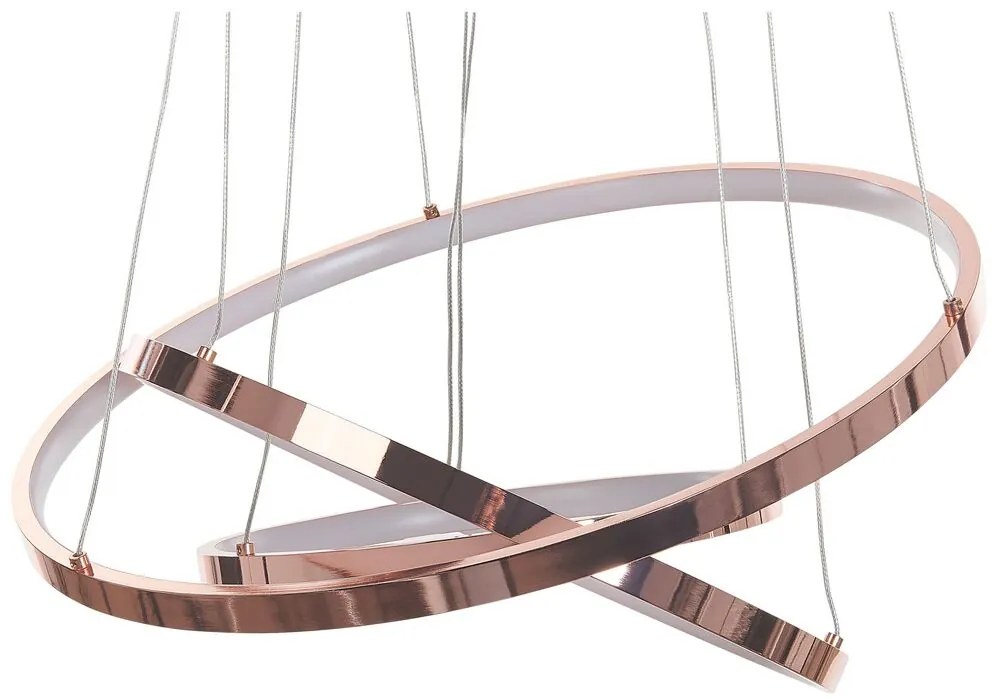 Rosegold fém LED függőlámpa ATREK Beliani
