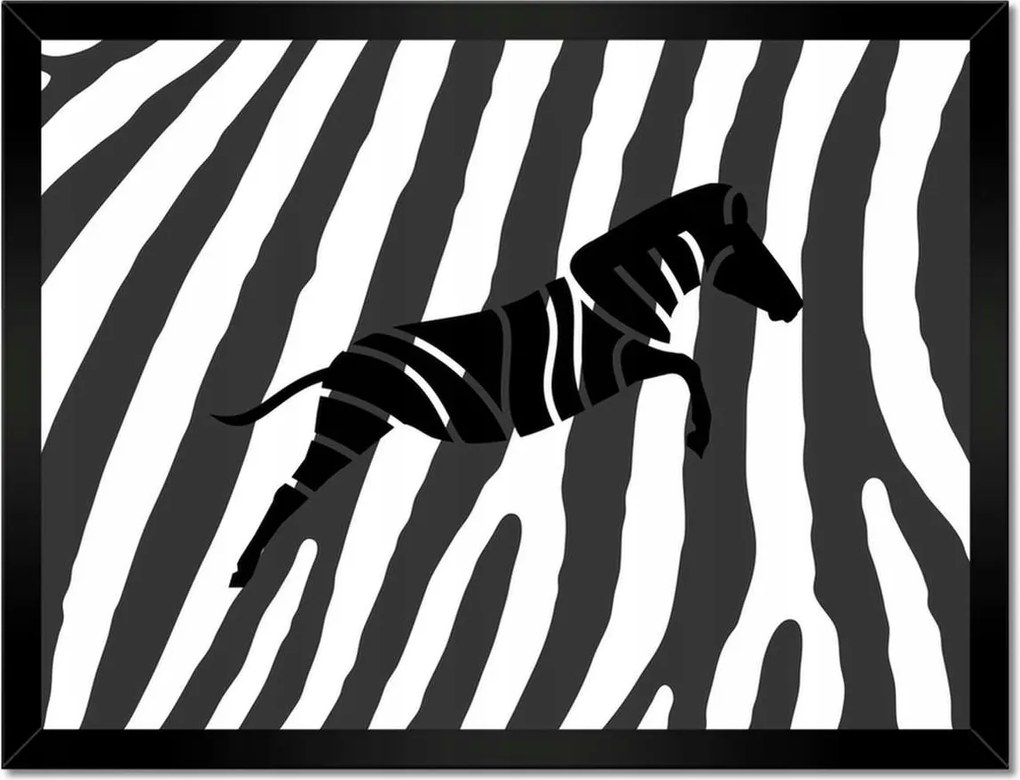 Poszterek keretben 40x30 Zebra csíkos