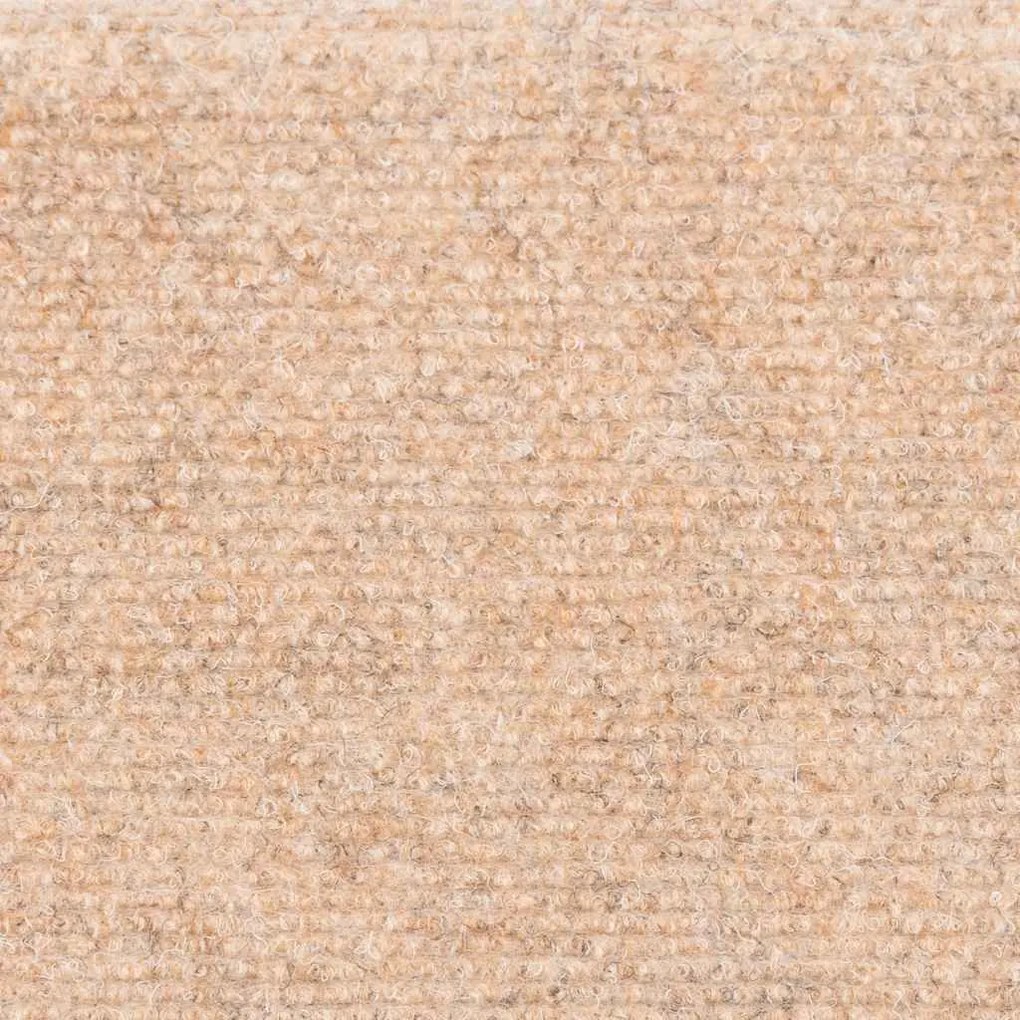 10 db krémszínű tűlyukasztott öntapadó lépcsőszőnyeg 56x17x3 cm
