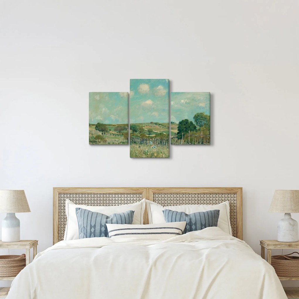 Kép - Alfred Sisley, Meadow, reprodukciók (90x60 cm)