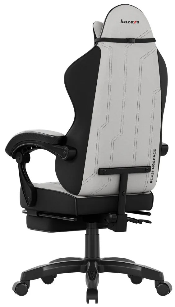 Gamer szék space 3.7 lábtartóval szürke