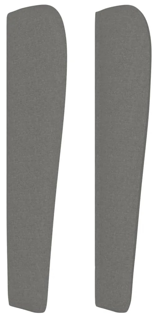 sötétszürke szövet fejtámla szárnyakkal 93 x 23 x 118/128 cm