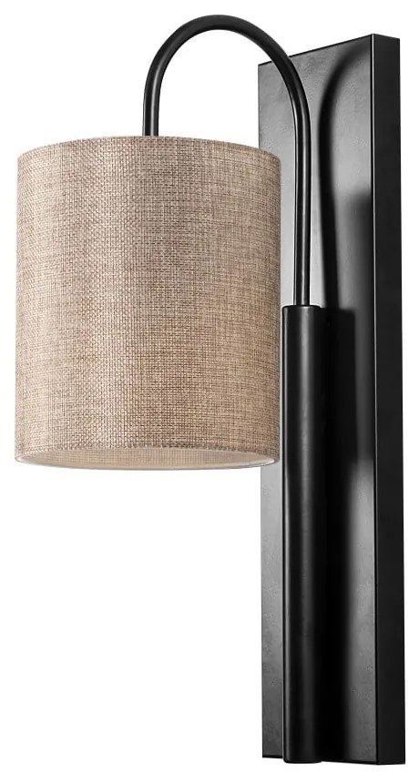 Fekete-bézs fali lámpa Baston – Opviq lights