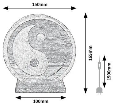 Rabalux 76032 - HARMIO sólámpa 1xE14/15W/230V