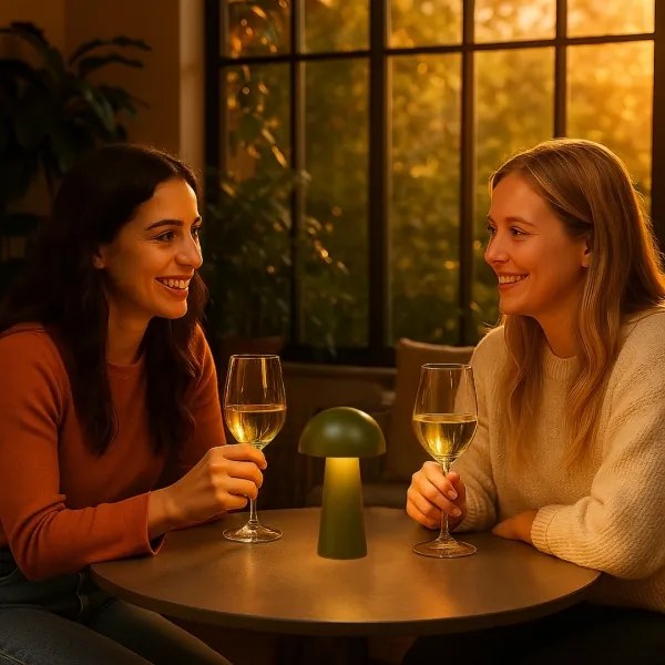 Rabalux 76038 - MIREO kültéri LED-lámpa, érintős fényerőszabályzóval, 1,5 W/5 V, IP44, 1200 mAh, USB, zöld