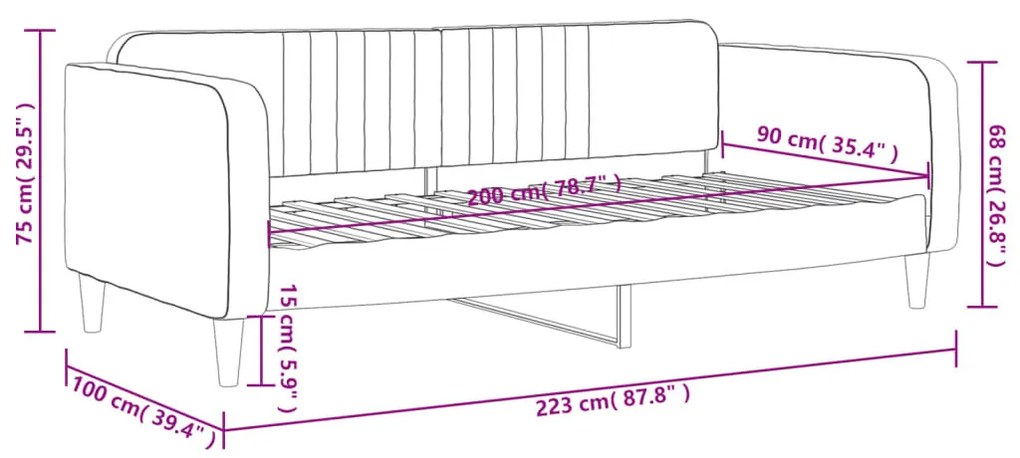 sötétzöld bársony kanapéágy 90x200 cm