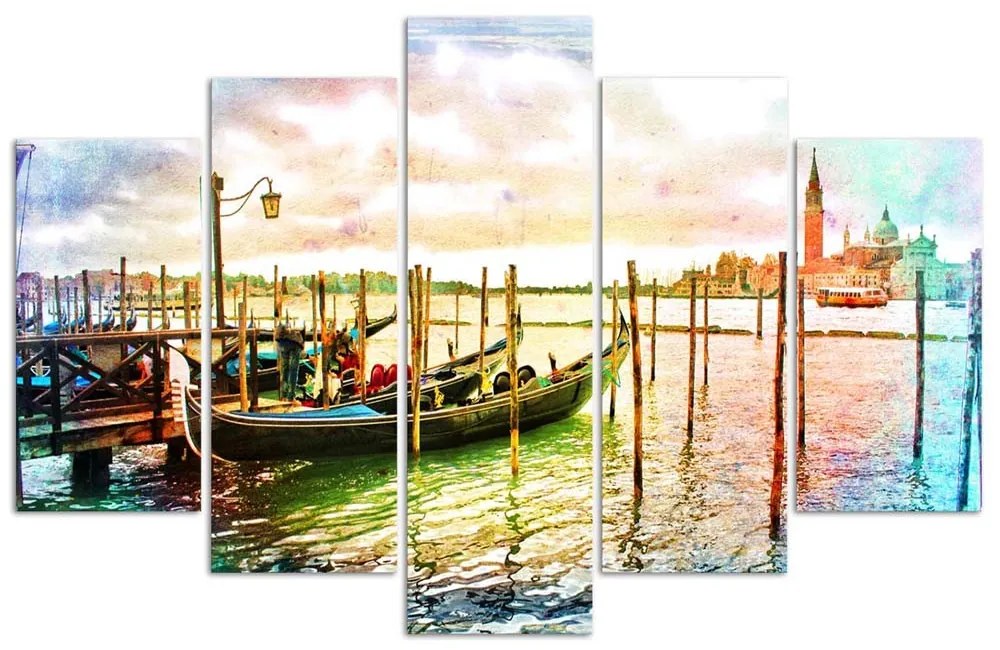 Gario Vászonkép Egy séta Velencében - 5 részes Méret: 150 x 100 cm