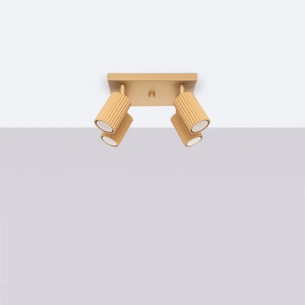 Sollux SL.1564 - Spotlámpa KARBON 4xGU10/10W/230V arany