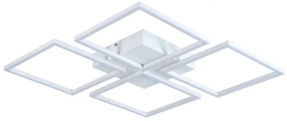 Top Light - LED Dimmelhető felületre szerelhető csillár R4xLED/16,25W/230V szögletes fehér + távirányító