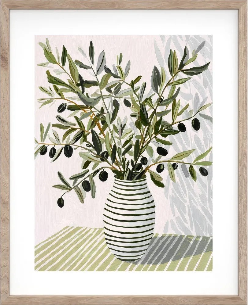 Nyomtatott keretezett kép 40x50 cm Olive Bunch II – Styler