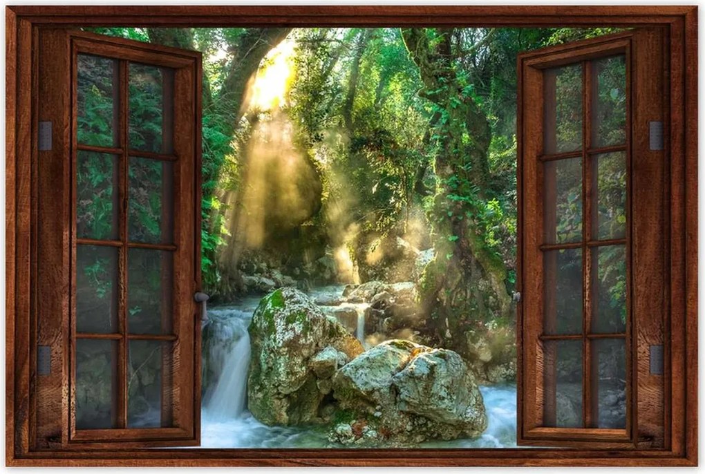 Poszterek 60x40 Vízesés Tájkép