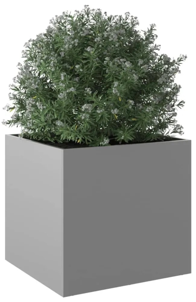 vidaXL ezüstszínű horganyzott acél növénytartó 49x47x46 cm