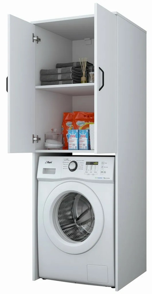 Kamil White szekrény a mosógép fölé