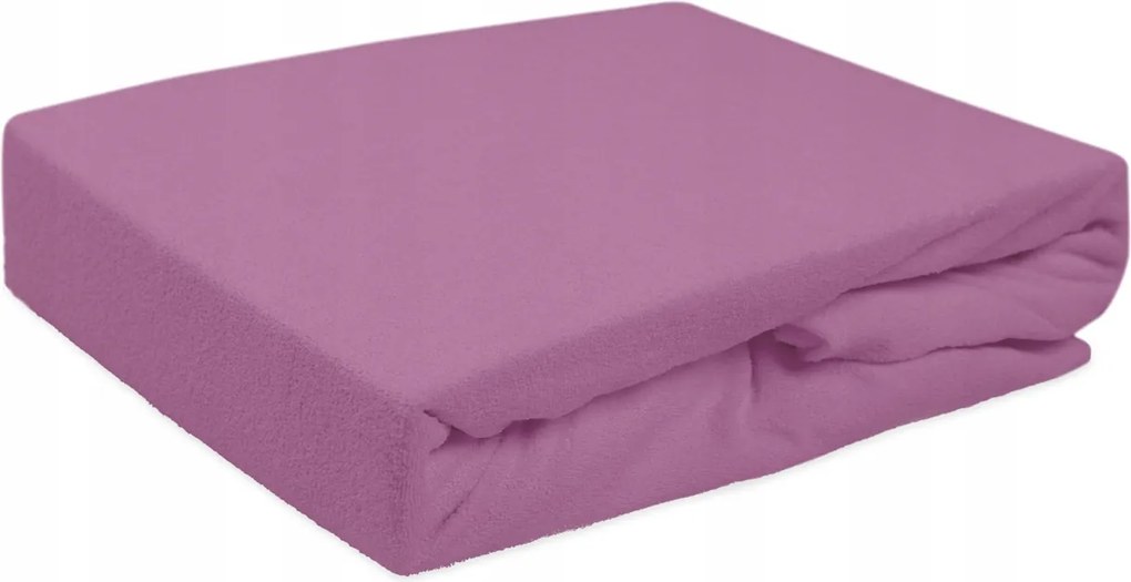 Gumis frottír lepedő 220x200 Darymex világos lila