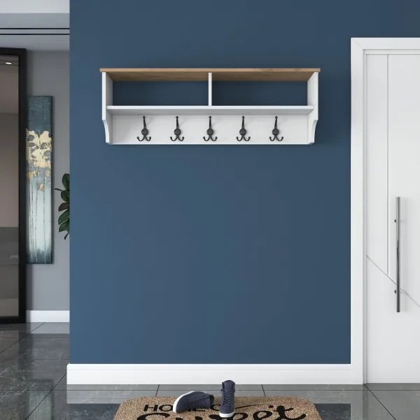 Fali fogas RANI 120x37,2 cm fehér/beige